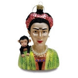 Frida Kahlo Glass Ornament