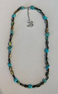 Turquoise and Abalone Necklace
