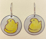 PEEPS Enamel Earrings