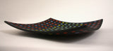 Rainbow Confetti Glass Platter