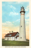 Postcard: North Point Lighthouse, Racine, Wisconsin