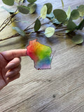 Sticker - Wisconsin Rainbow