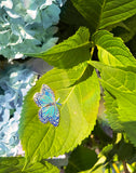 Blue Morpho Butterfly Lapel Pin