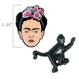 Frida & Monkey Pins