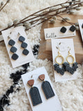 Midnight clay Earrings