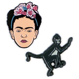 Frida & Monkey Pins