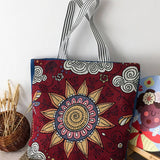 RETRO EMBROIDERED TOTE BAG