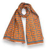Big Maze print scarf