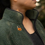 Pumpkin & Black Cat Pin