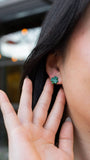 Shamrock Studs - Green Glitter // St Patrick's Day