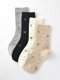Rufia - Retro Floral Mid-calf Socks