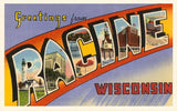 Sticker: Greetings from Racine, Wisconsin