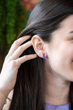 Glitter Bunny Studs - Purple // Easter, Jewelry, Earrings