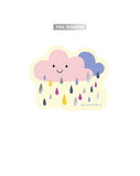 Cloudy Day Foil Stamped Vinyl Sticker