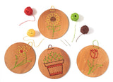 Wooden Embroidery Kit - Plants