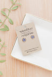 Forgetmenot Stud Earrings, 14k gold filled