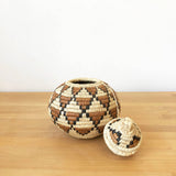Zulu Lidded Basket 7-9" (Assorted)