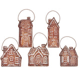 Gingerbread Village Ornament Set