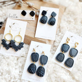 Midnight clay Earrings