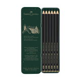 Pitt Graphite Matte Pencils for Drawing, Tin of 6