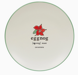 Christmas Fun Green Sayings Dessert Plate 8.5in Asst