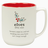 Christmas Fun Red Sayings Mug 16 oz Asst