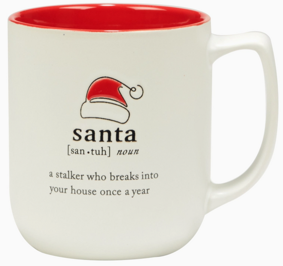 Christmas Fun Red Sayings Mug 16 oz Asst