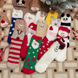 Fuzzy Christmas Socks