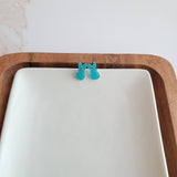 Glitter Bunny Studs - Blue // Earrings, Jewelry, Easter
