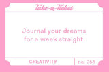 Take-a-Ticket: Creativity