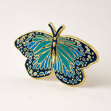 Blue Morpho Butterfly Lapel Pin