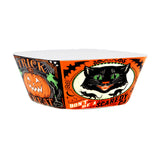 Scaredy Cat Halloween 3 p. Hvy Weight Melamine Hostess Set