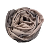 Ombre wool mix winter scarf with tassels