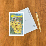 Postcard: Map of Wisconsin