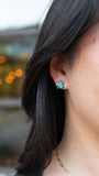 Shamrock Studs - Green Glitter // St Patrick's Day