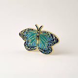 Blue Morpho Butterfly Lapel Pin
