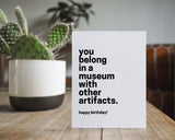 Museum Artifacts: Greeting Card