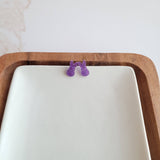 Glitter Bunny Studs - Purple // Easter, Jewelry, Earrings