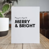 Merry and Bright Greeting Card