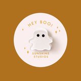 Hey Boo! Ghost Mini Hair Clip