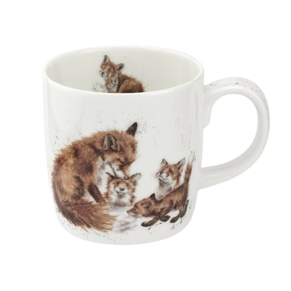 Wrendale Foxes Bedtime Kisses Mug