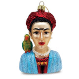 Frida Kahlo Glass Ornament