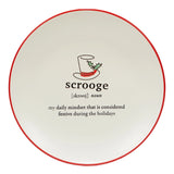 Christmas Fun Red Sayings Dessert Plate 8.5in Asst
