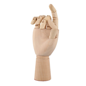 Articulated Wooden Male Right Hand