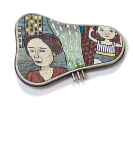 Cynthia Toops—Thursday's Child Brooch
