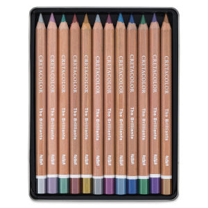 Cretacolor The Brilliants Metallic Color Pencils, Set of 12