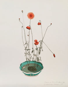 Beth Van Hoesen—Poppies in an Oriental Bowl