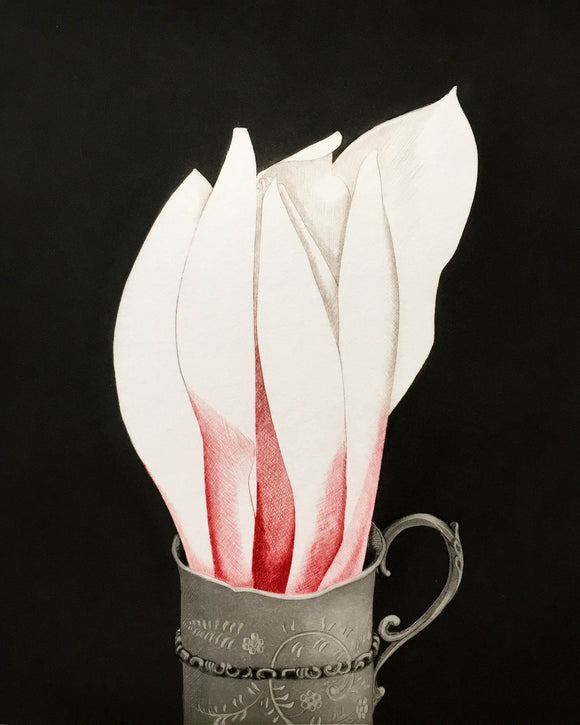 Beth Van Hoesen—Silver Cup with Magnolia