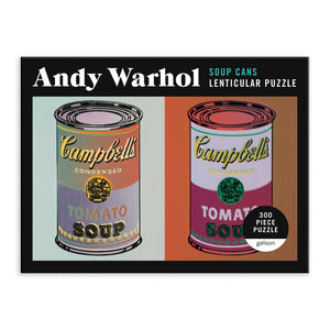 Andy Warhol—Soup Cans Lenticular Puzzle, 300 Pieces