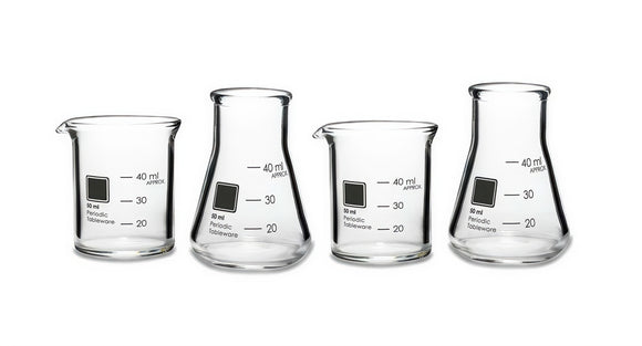 Laboratory Shot Glasses, Set of 4